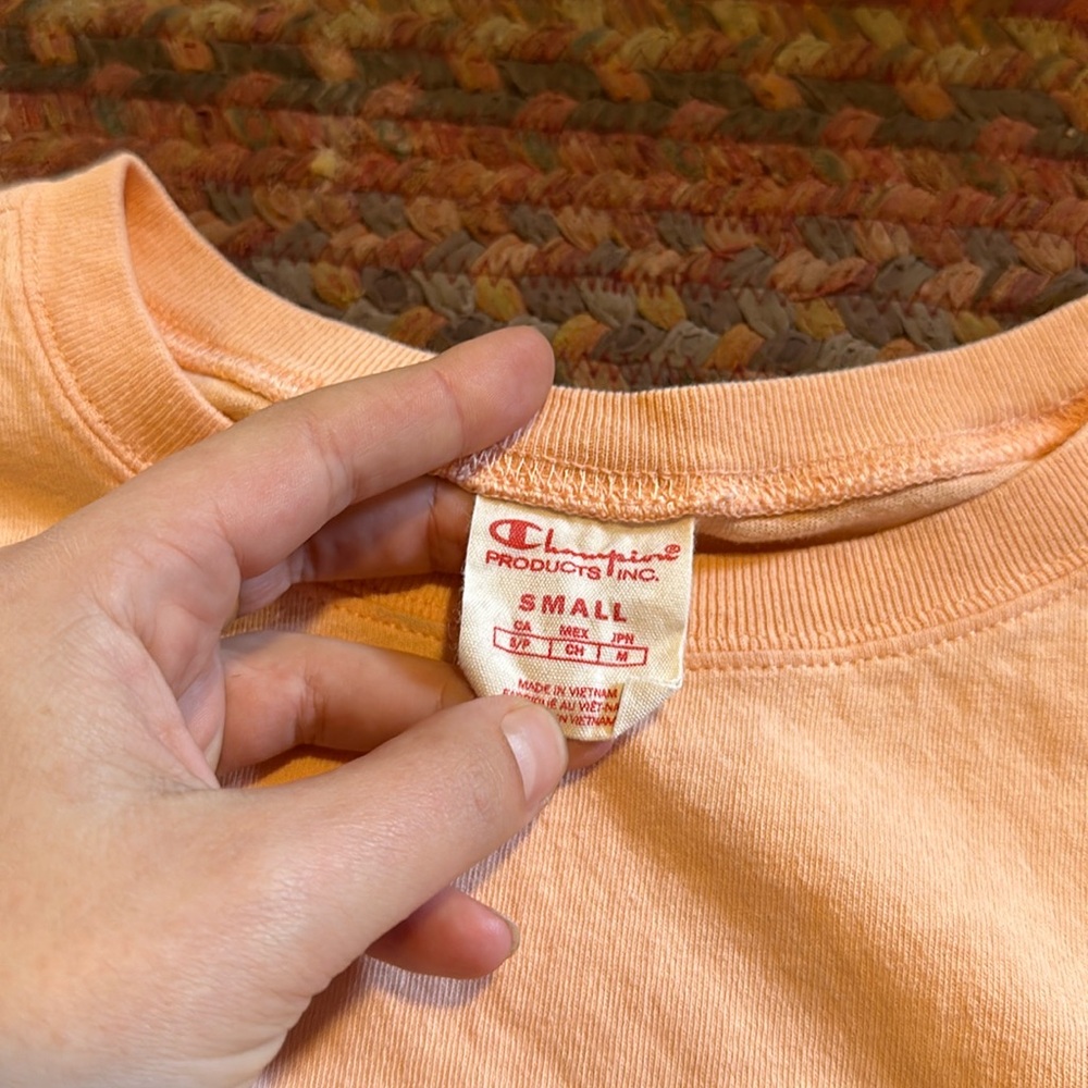 Champion Light Orange Basic Boxy Tee - image 2